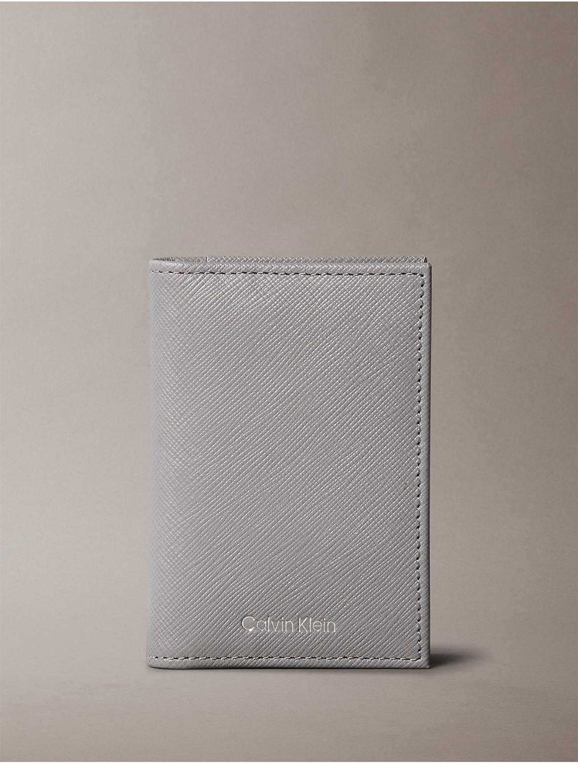 Calvin Klein Mens Refined Saffiano Compact Bifold Wallet Product Image