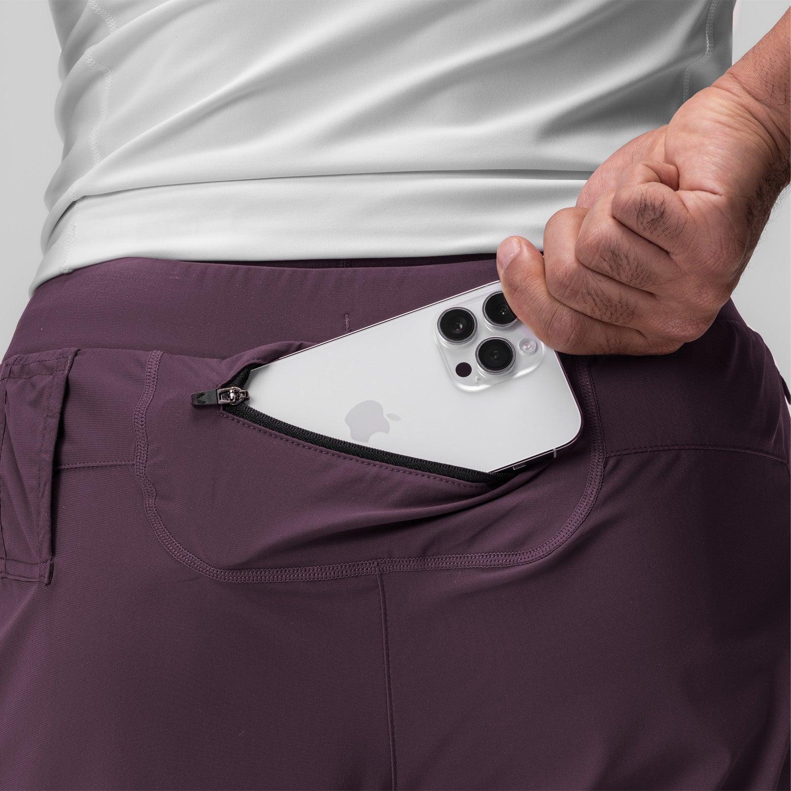 0866. Tetra-Lite® 7" Liner Short - Nightshade "Cyber"/White Product Image