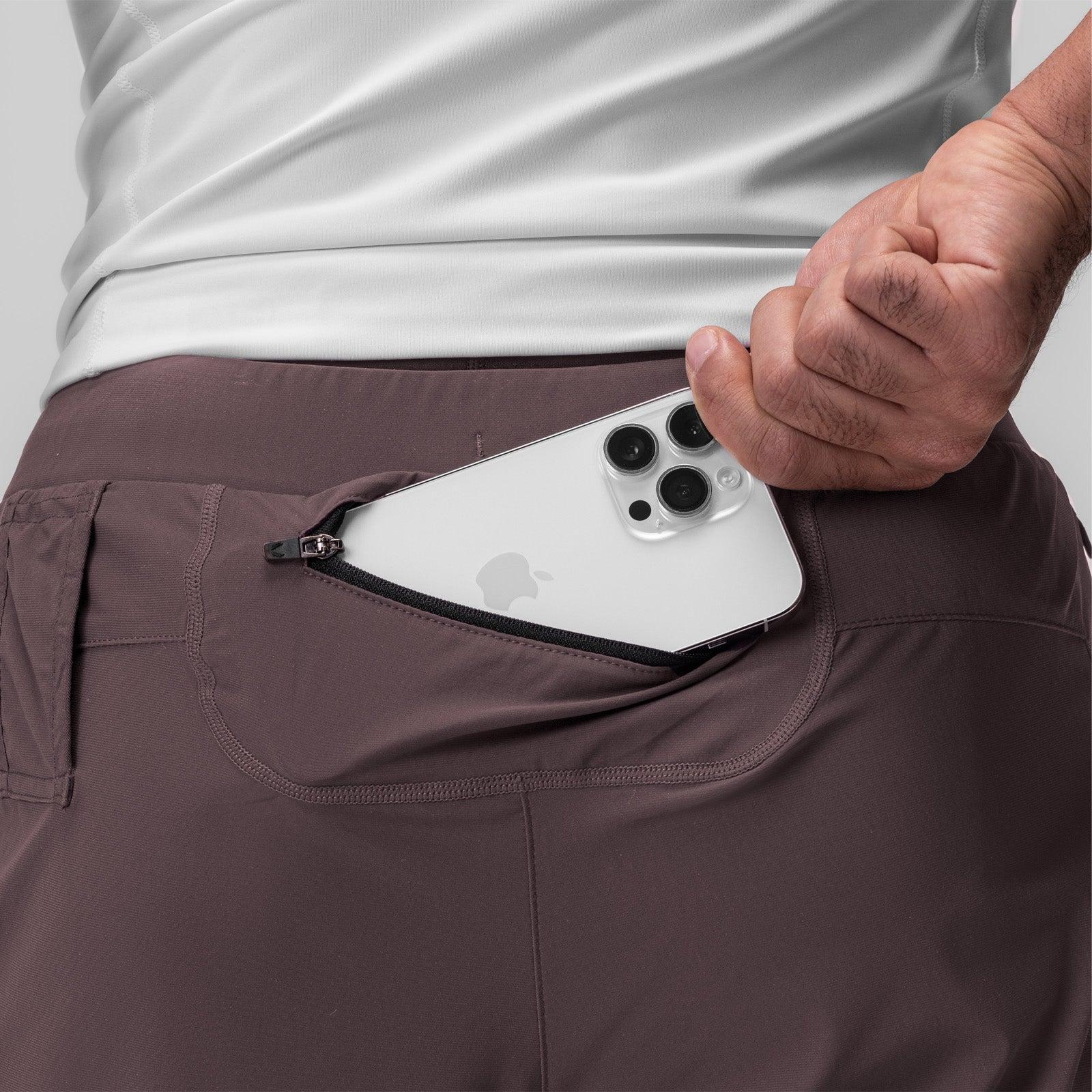 0866. Tetra-Lite® 7" Liner Short - Nightshade "Cyber"/White Product Image