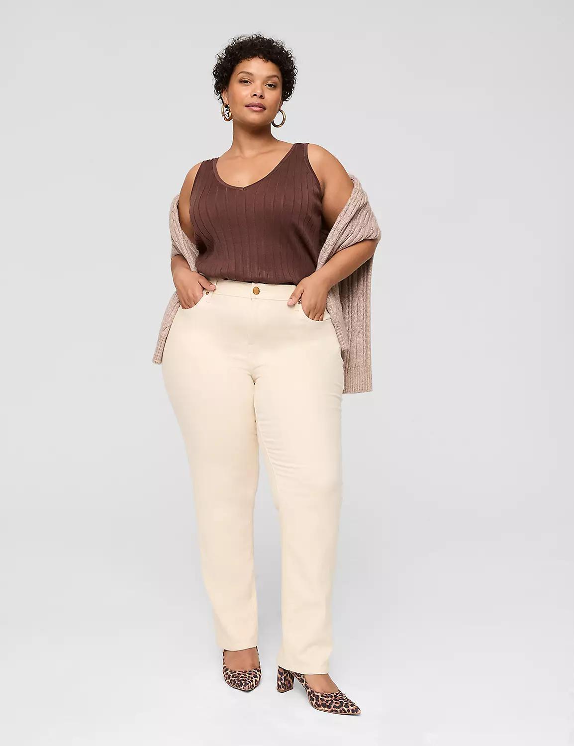 Lurex Shimmer Signature Fit Straight Jean Product Image