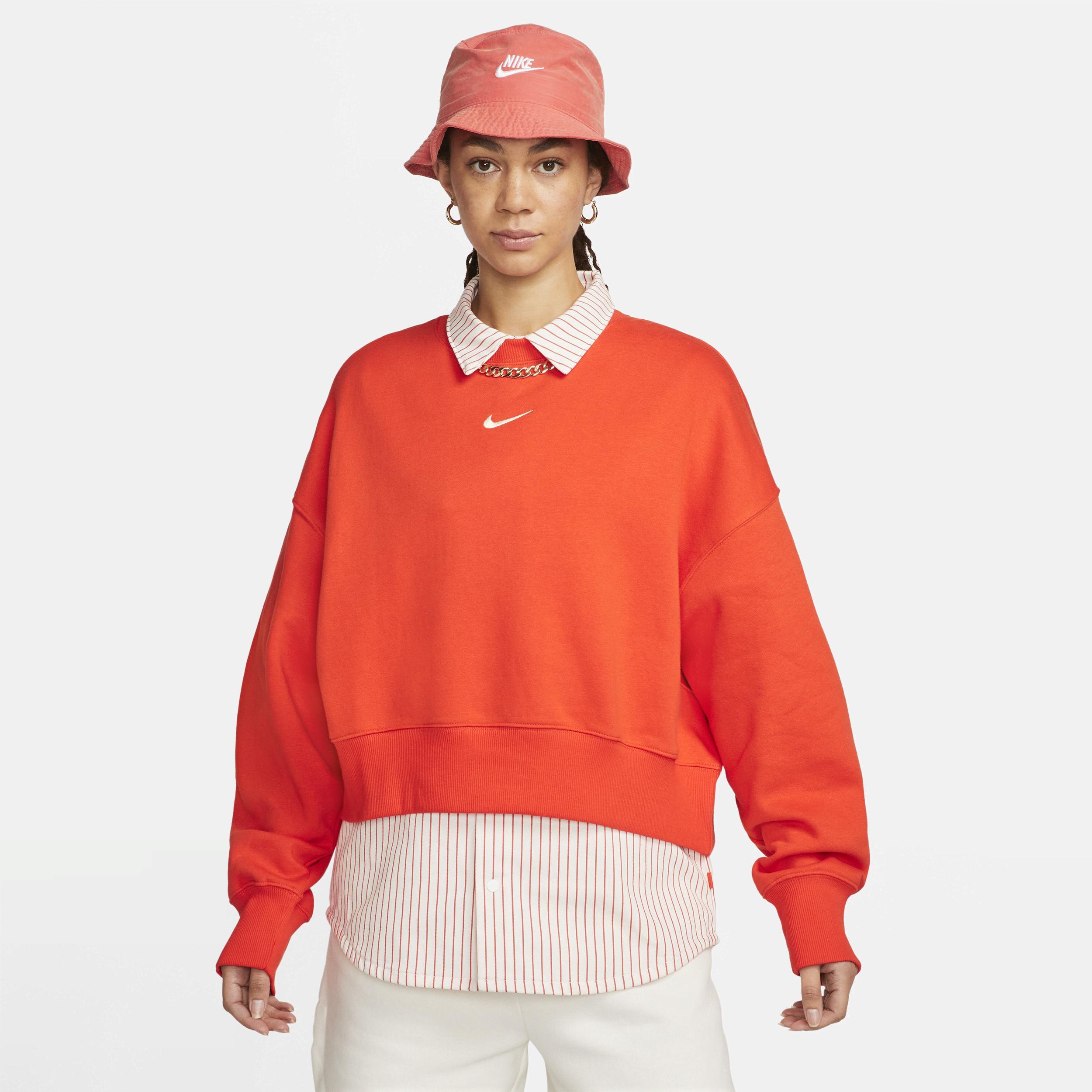Womens Nike Sportswear Phoenix Fleece Over-Oversized Crew-Neck Sweatshirt | DQ5761-633 Product Image