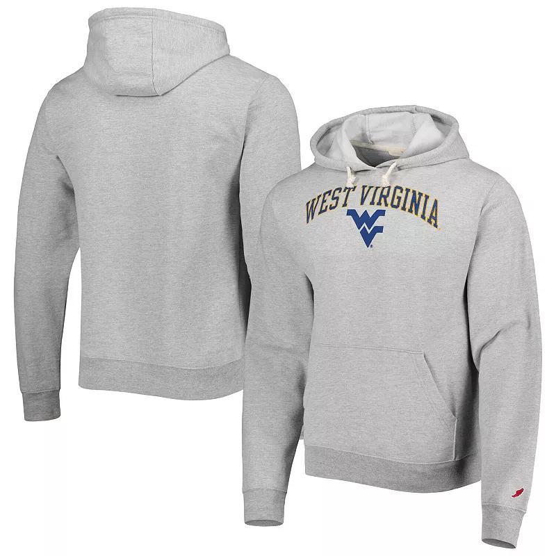 Mens League Collegiate Wear Heather Gray West Virginia Mountaineers Arch Essential Fleece Pullover Hoodie Product Image
