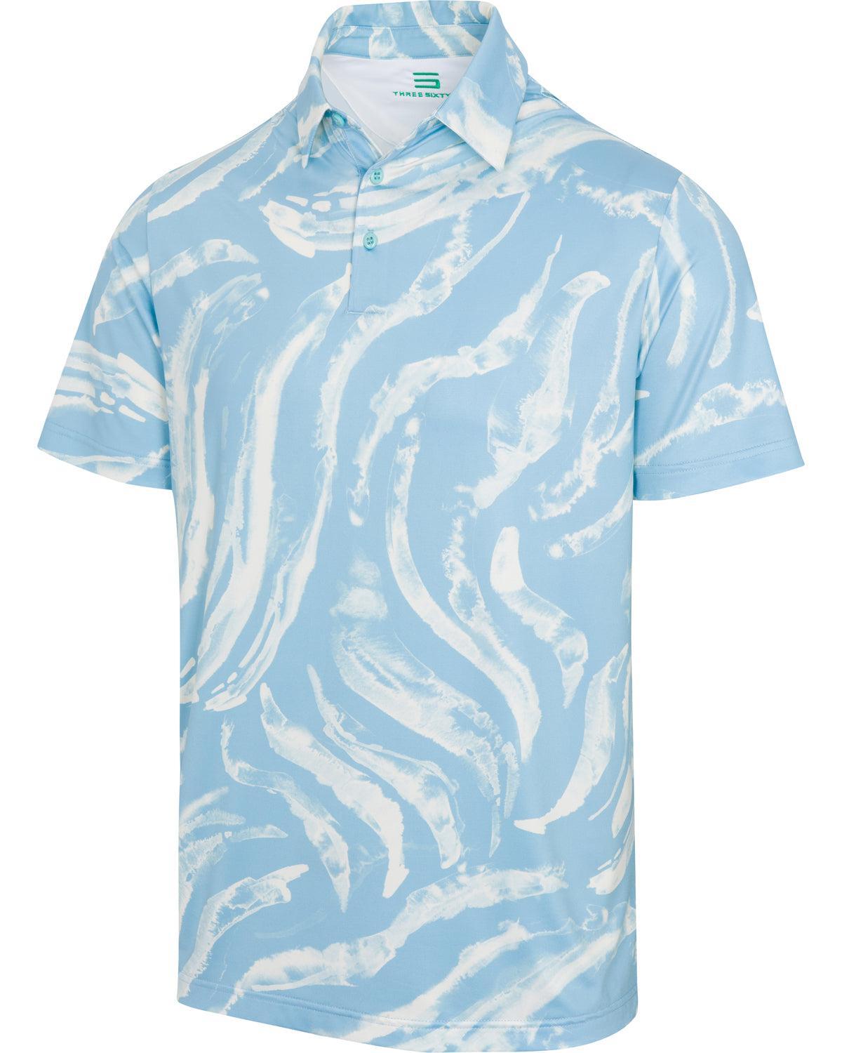 Three Sixty Six Men’s Print Golf Polos Male Product Image