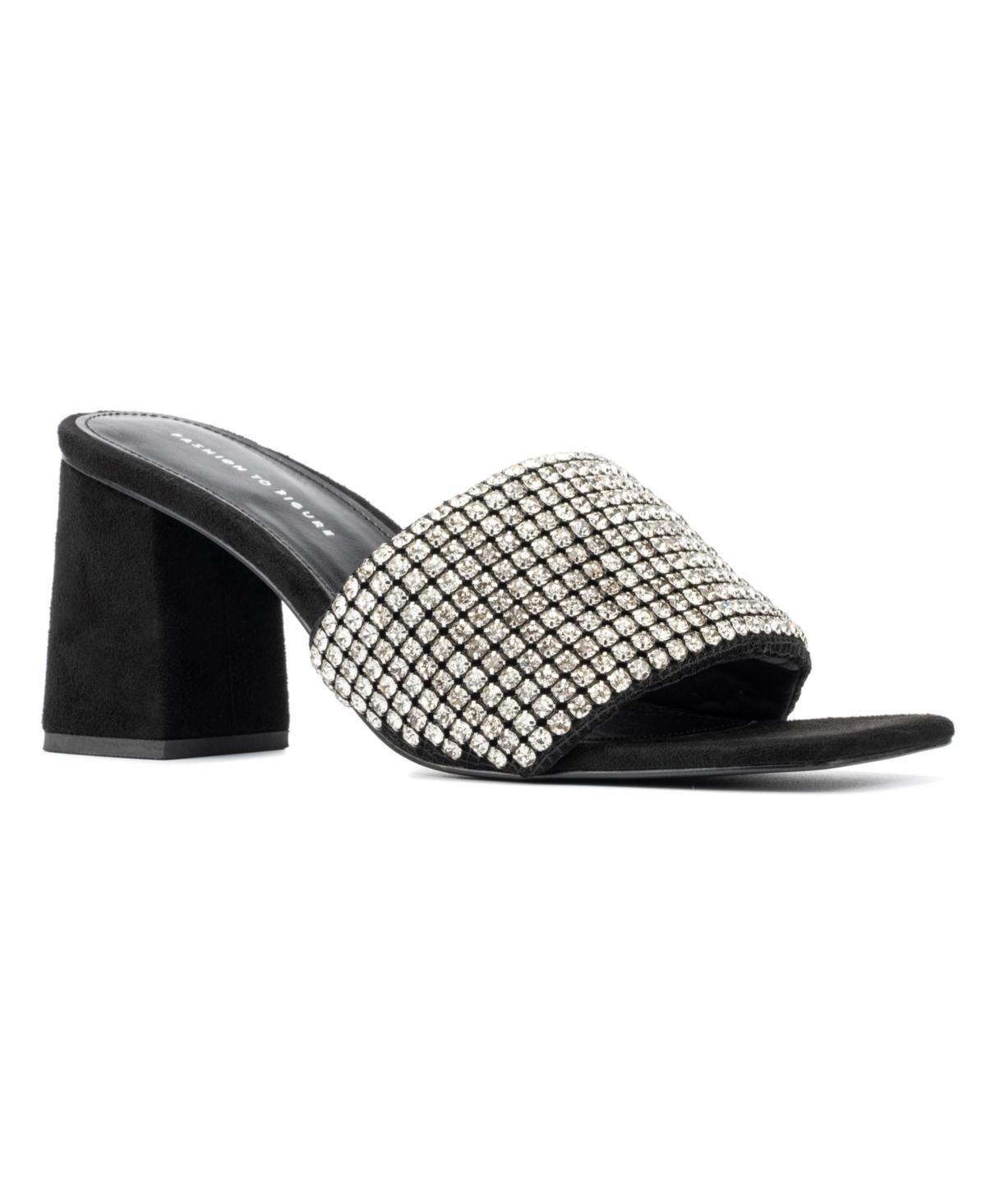 Fashion to Figure Serena Women's Wide Width Embellished Sandals, Size: 14 Wide, Beige Product Image