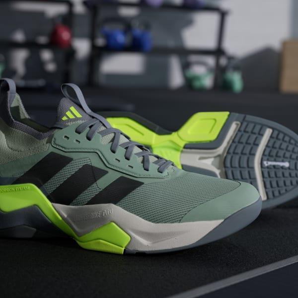 adidas Rapidmove ADV 2 HIIT training shoes Silver Green 11 Mens Product Image