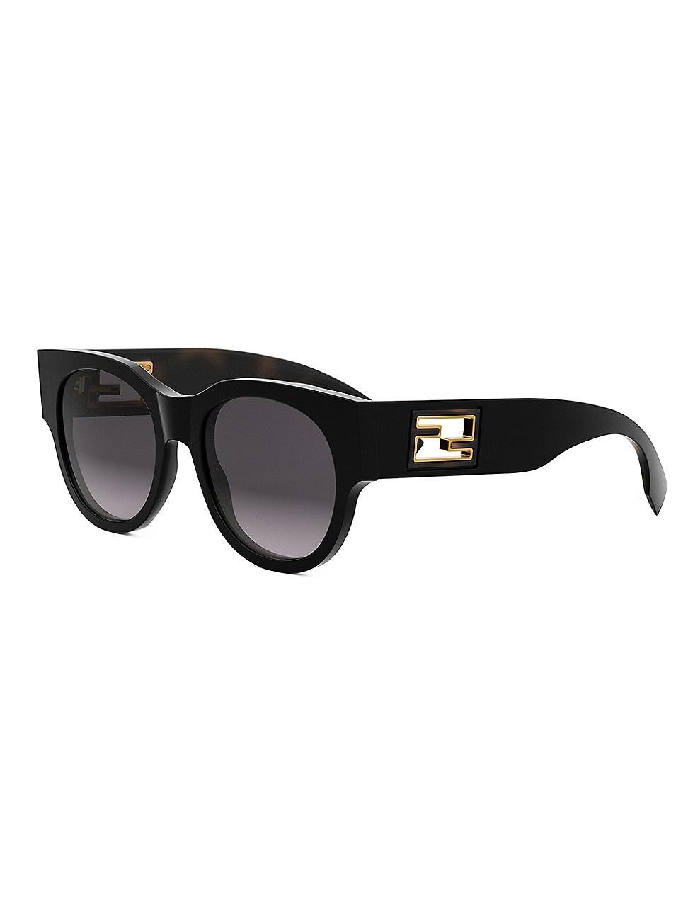 Womens Baguette 53MM Round Sunglasses Product Image