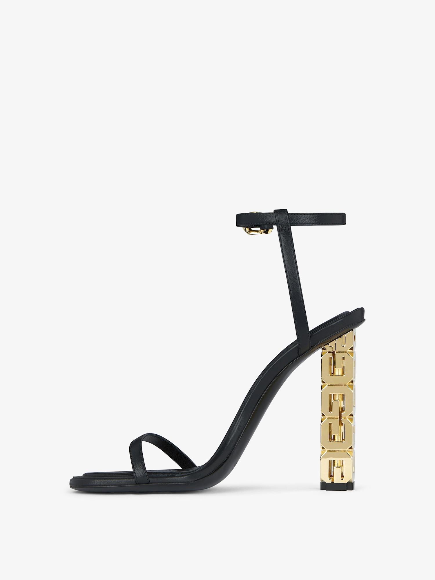 G Cube sandals in leather Product Image
