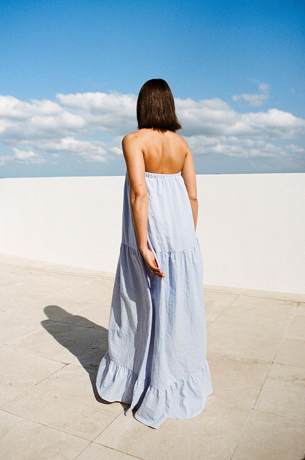 Bella Dress - Blue Product Image