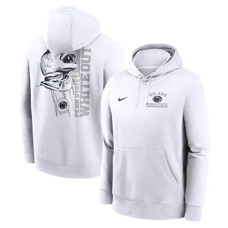 Mens Nike Penn State Nittany Lions 2024 Out Club Fleece Pullover Hoodie Product Image