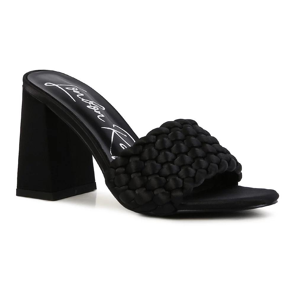 London Rag Lust Look Women's Block Heel Sandals, Size: 8, Black Product Image