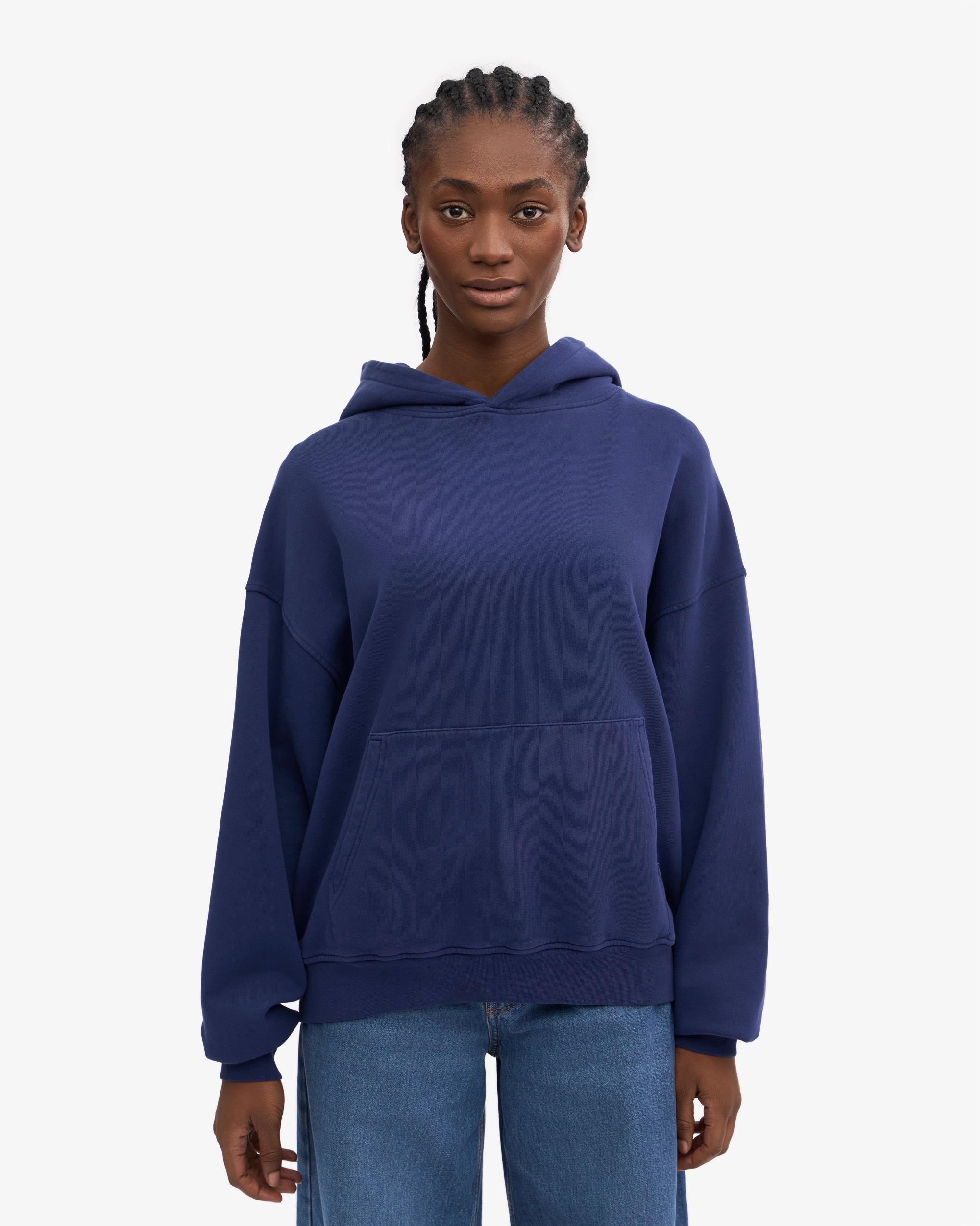 Organic Oversized Hood - Marine Blue Product Image