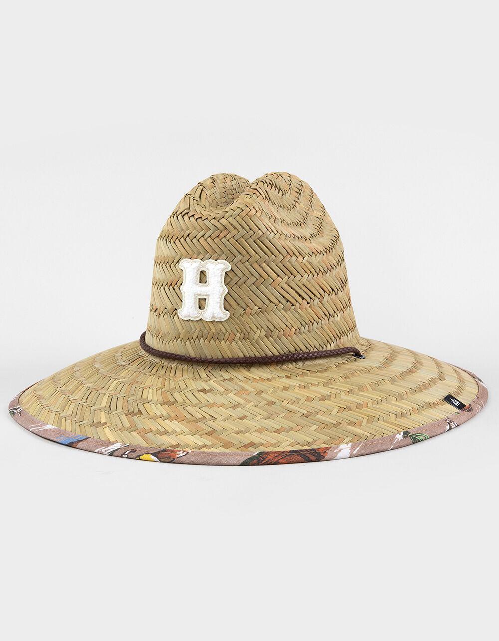 HEMLOCK HAT CO. Signature Straw Lifeguard Hat - BROWN COMBO Product Image