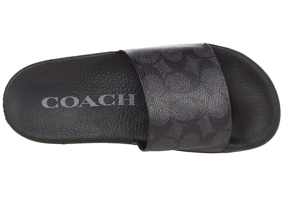 COACH Udele Logo Print Rubber Pool Slides Product Image