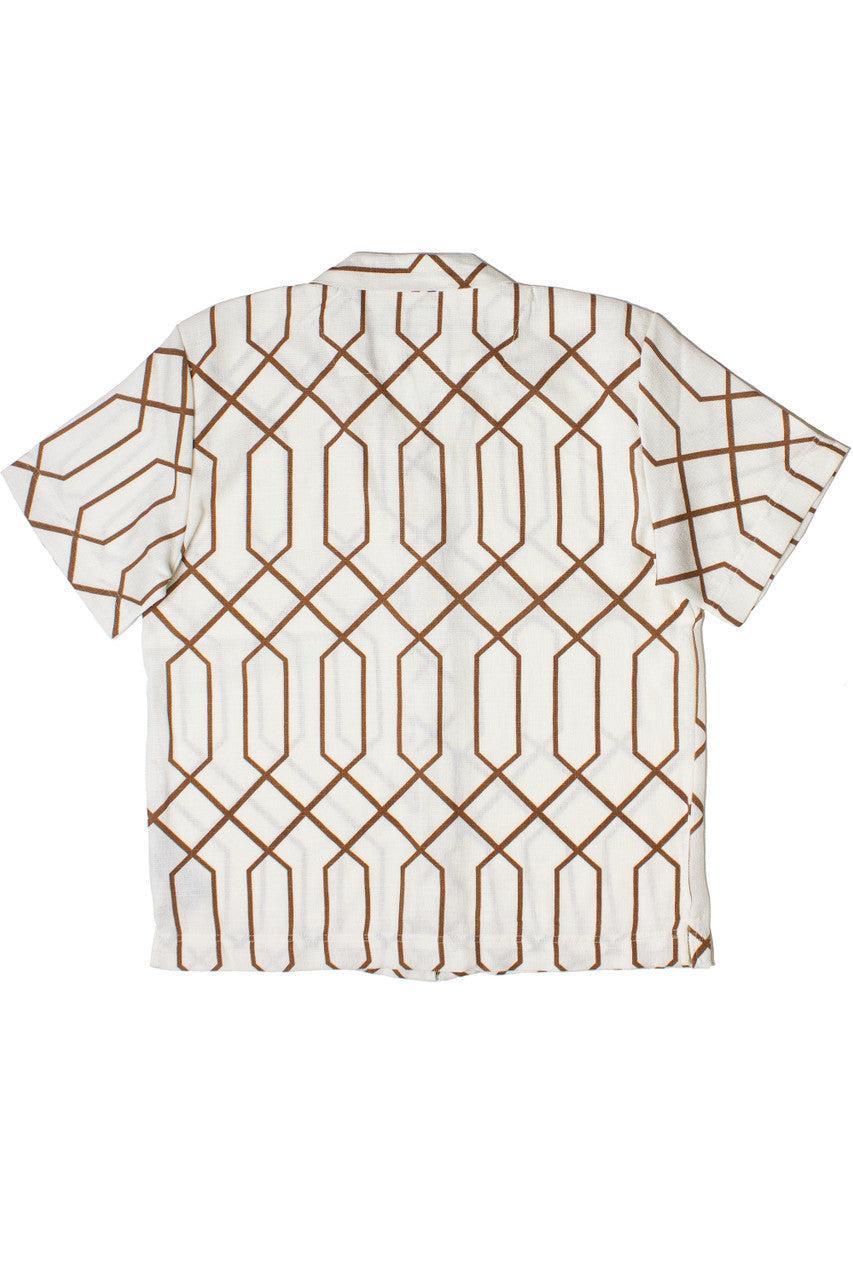 Modern Art Deco Button Up Shirt Product Image