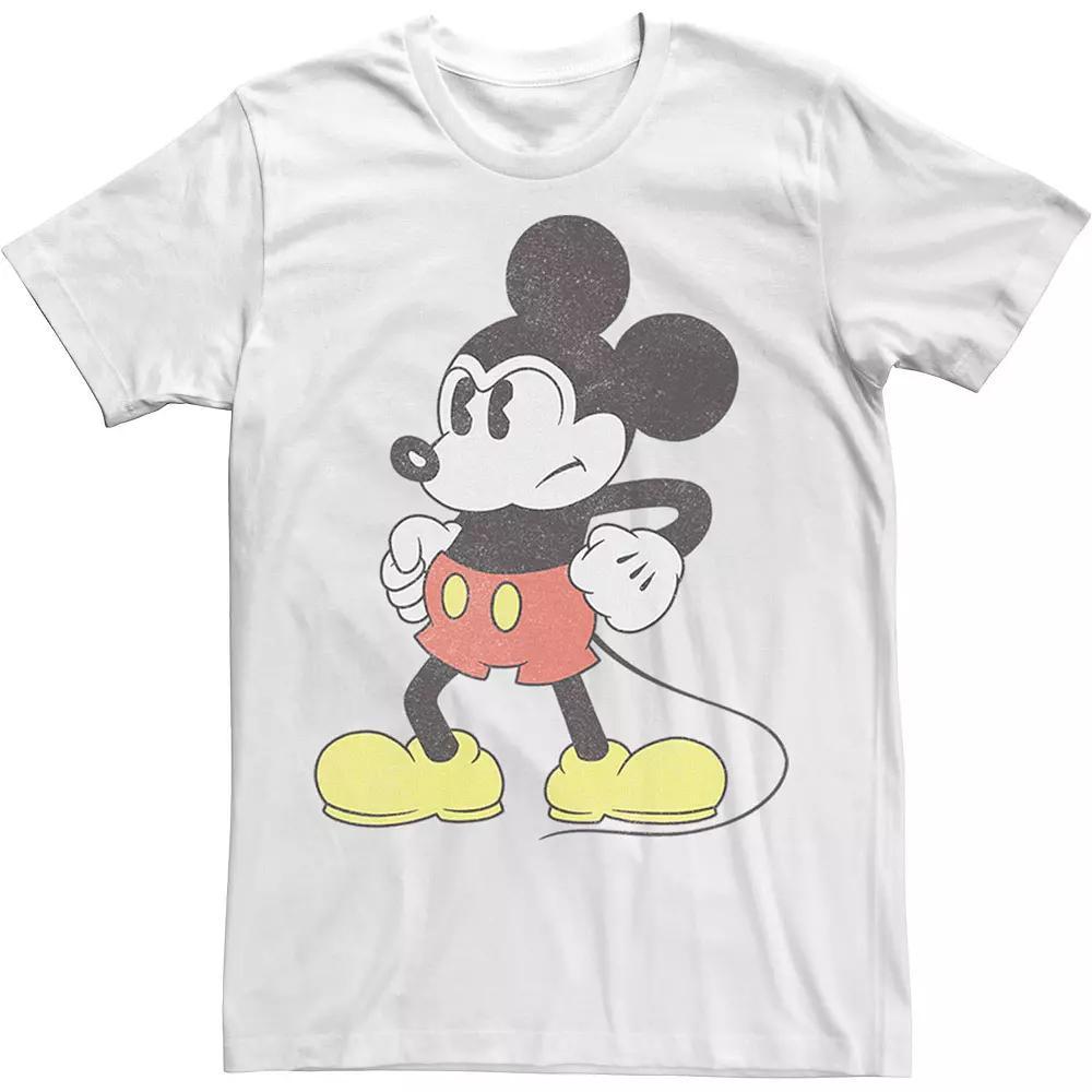 Men's Mickey Classic Mightiest Mouse Vintage Tee, Size: XL, White Product Image