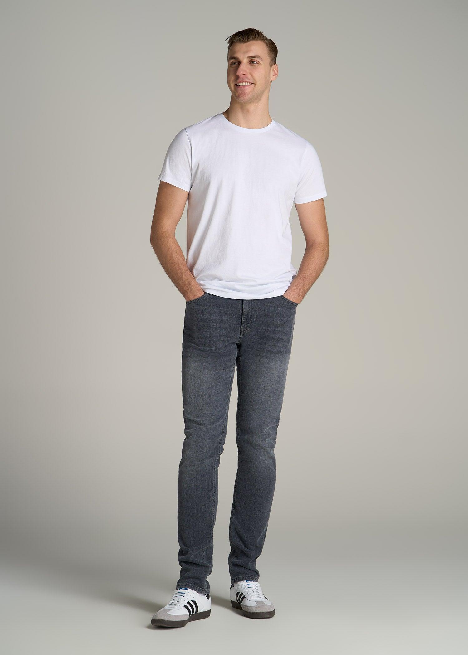 Americana Collection Dylan Slim Fit Jeans For Tall Men in Wolf Grey Product Image