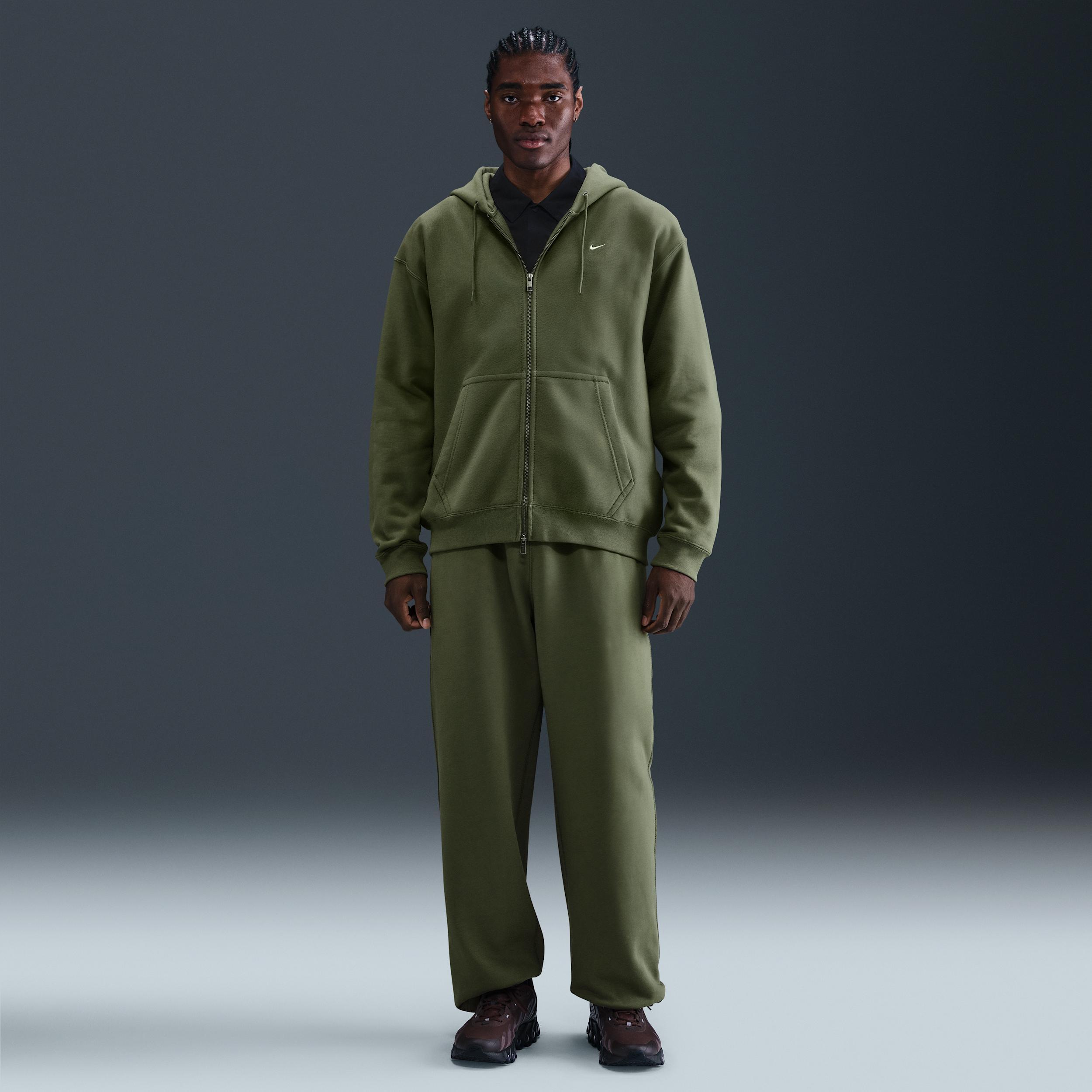 Nike Solo Swoosh Men's Full-Zip Fleece Hoodie Product Image