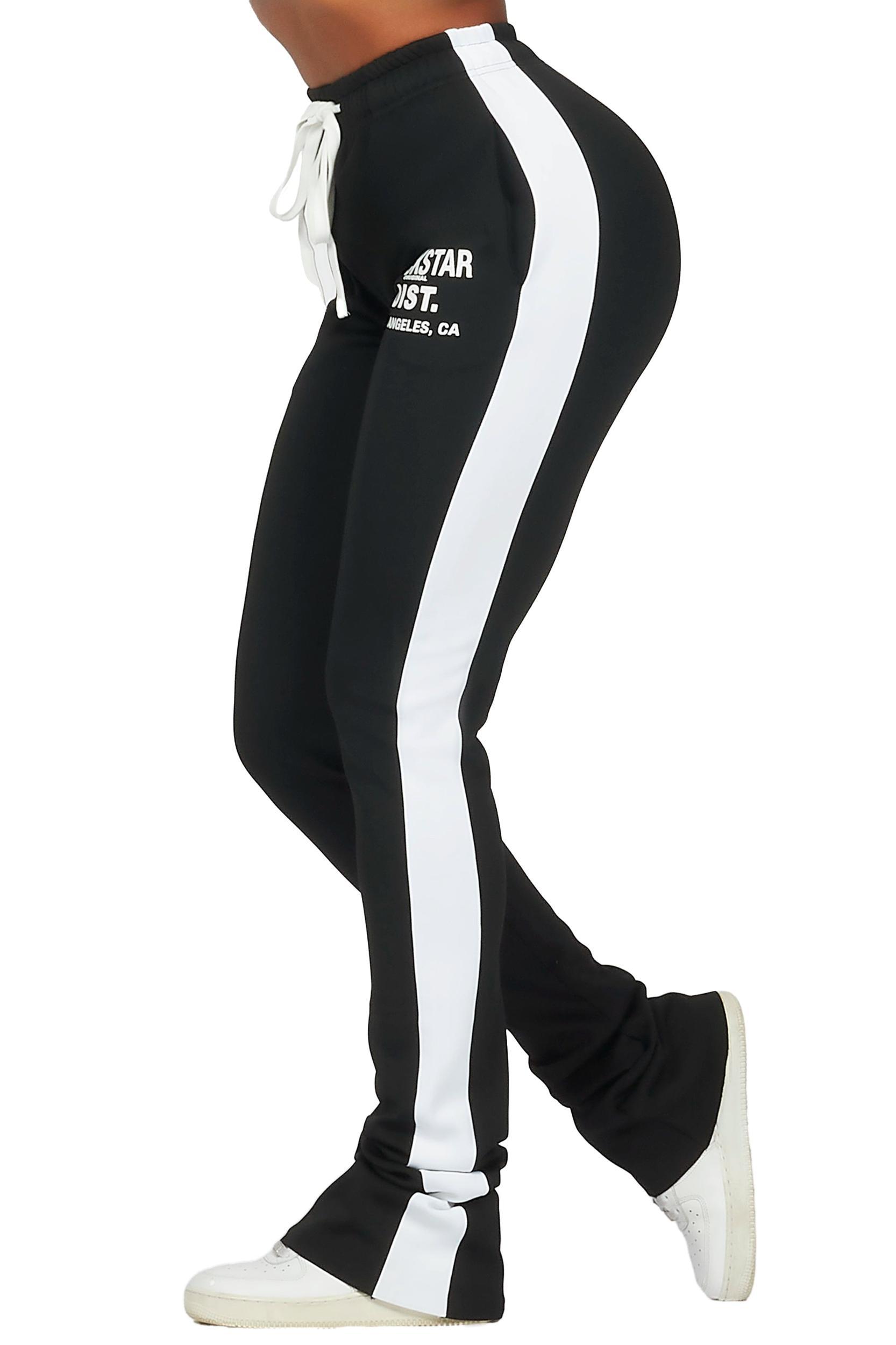 Savannah Black Super Stacked Track Pant Female Product Image