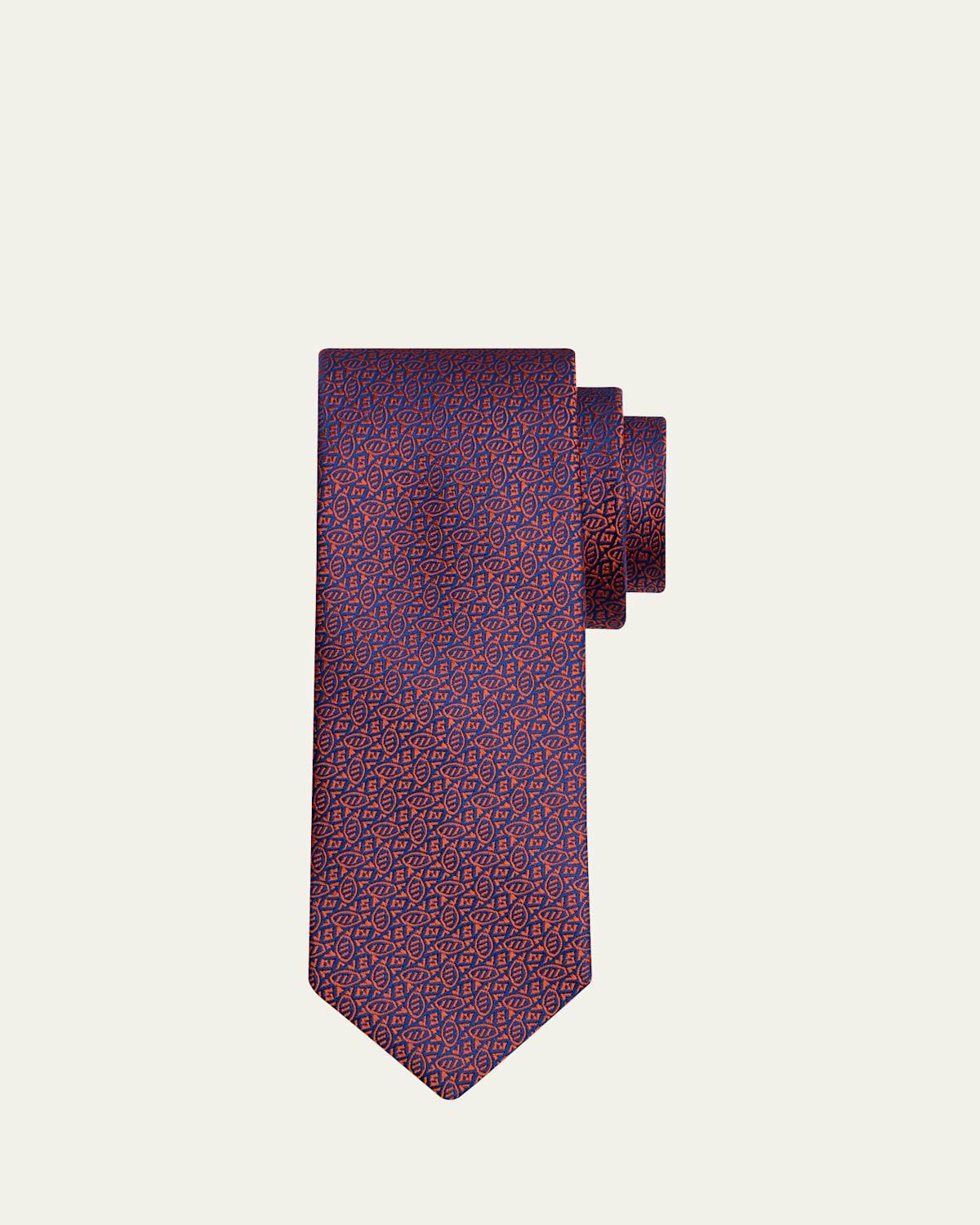 Mens Football Woven Silk Tie Product Image