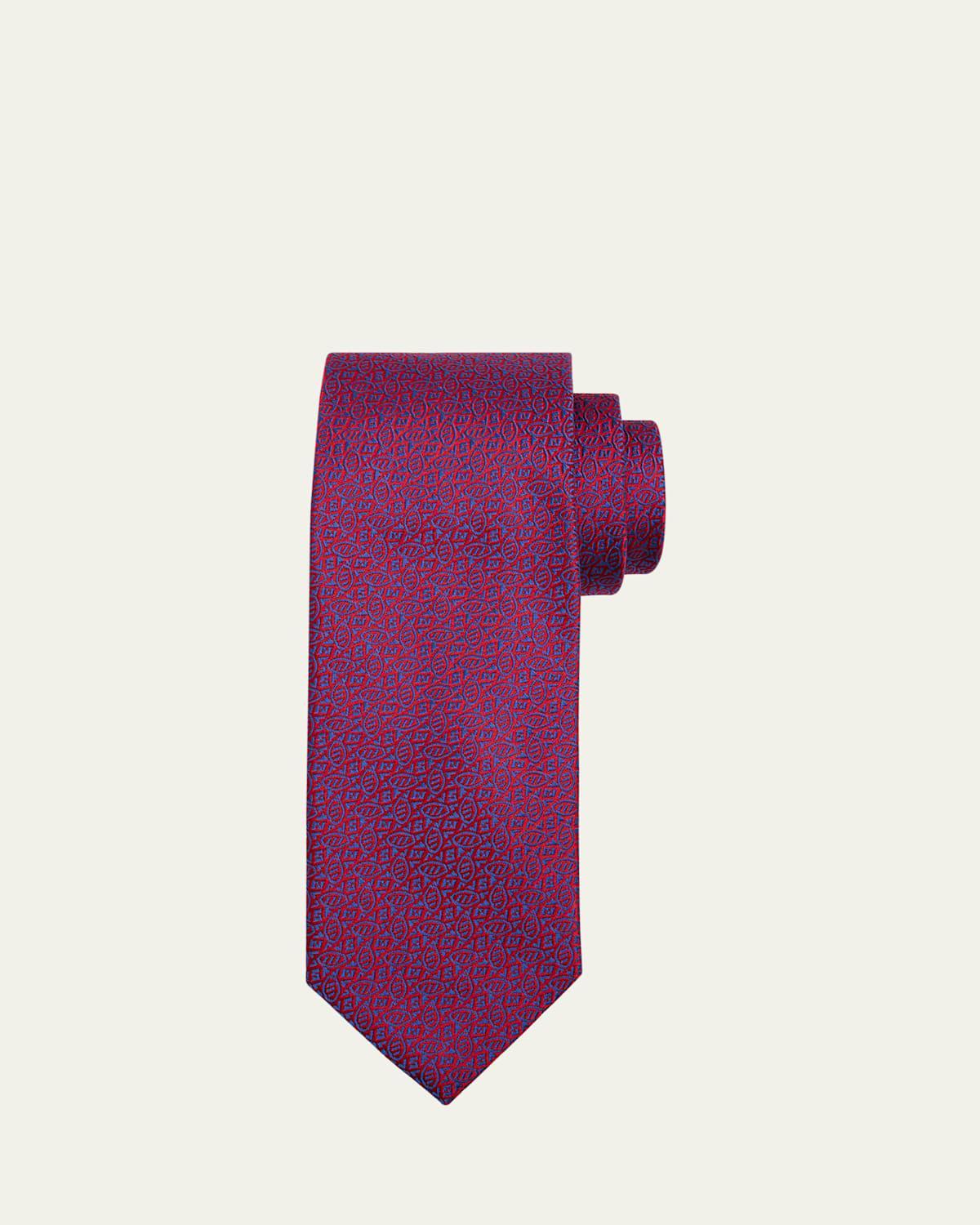 Mens Football Woven Silk Tie Product Image