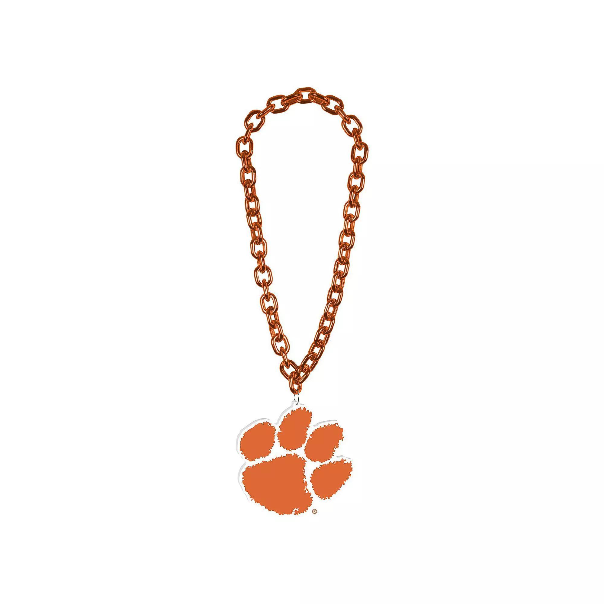 WinCraft Clemson Tigers Big Chain Logo Necklace, Men's, Team Product Image