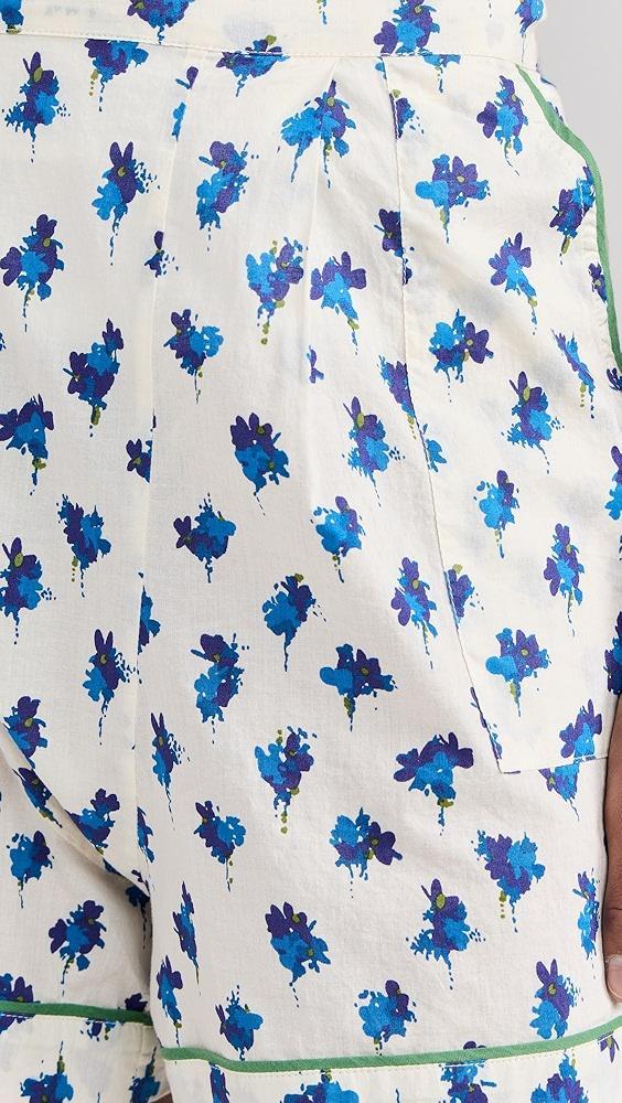 THE GREAT. The Square Pajama Shorts | Shopbop Product Image