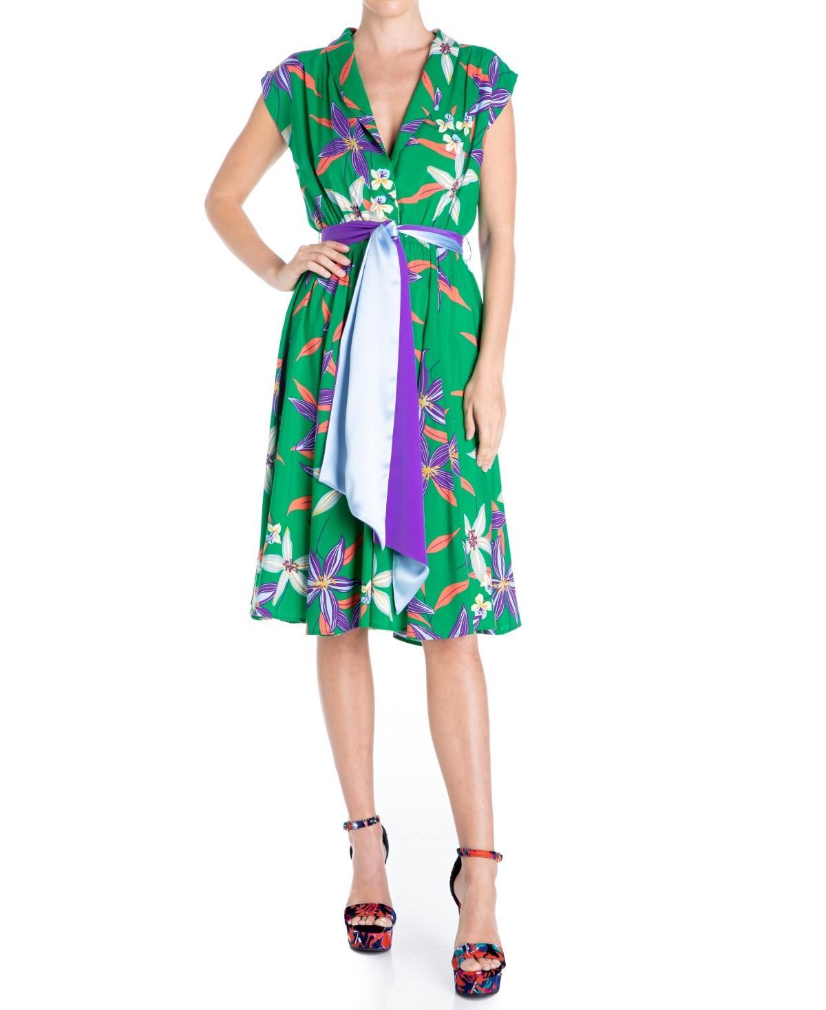 Meghan Fabulous Womens Honeysuckle Midi Dress Product Image