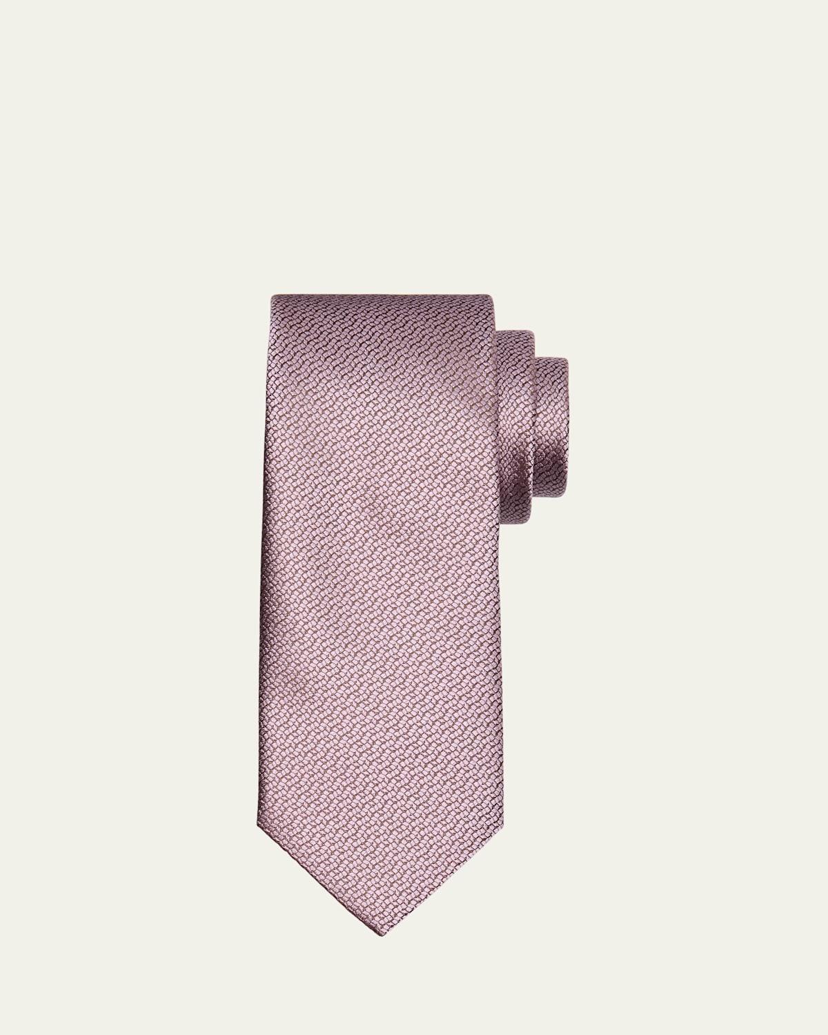 Mens Wave Jacquard Silk Tie Product Image