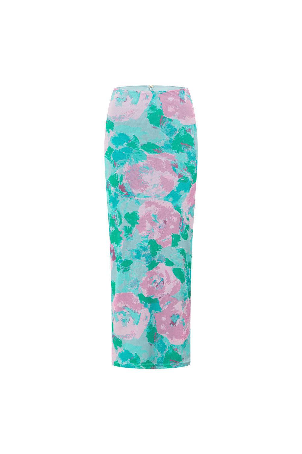 Teena Corset Top - Water Lilies Product Image