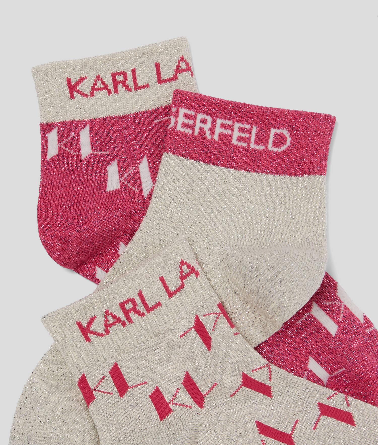 K/MONOGRAM SHORT SOCKS - 3 PACK Product Image