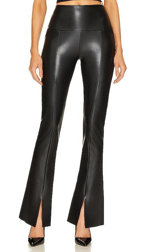 Womens Spat Flared Faux Leather Leggings Product Image