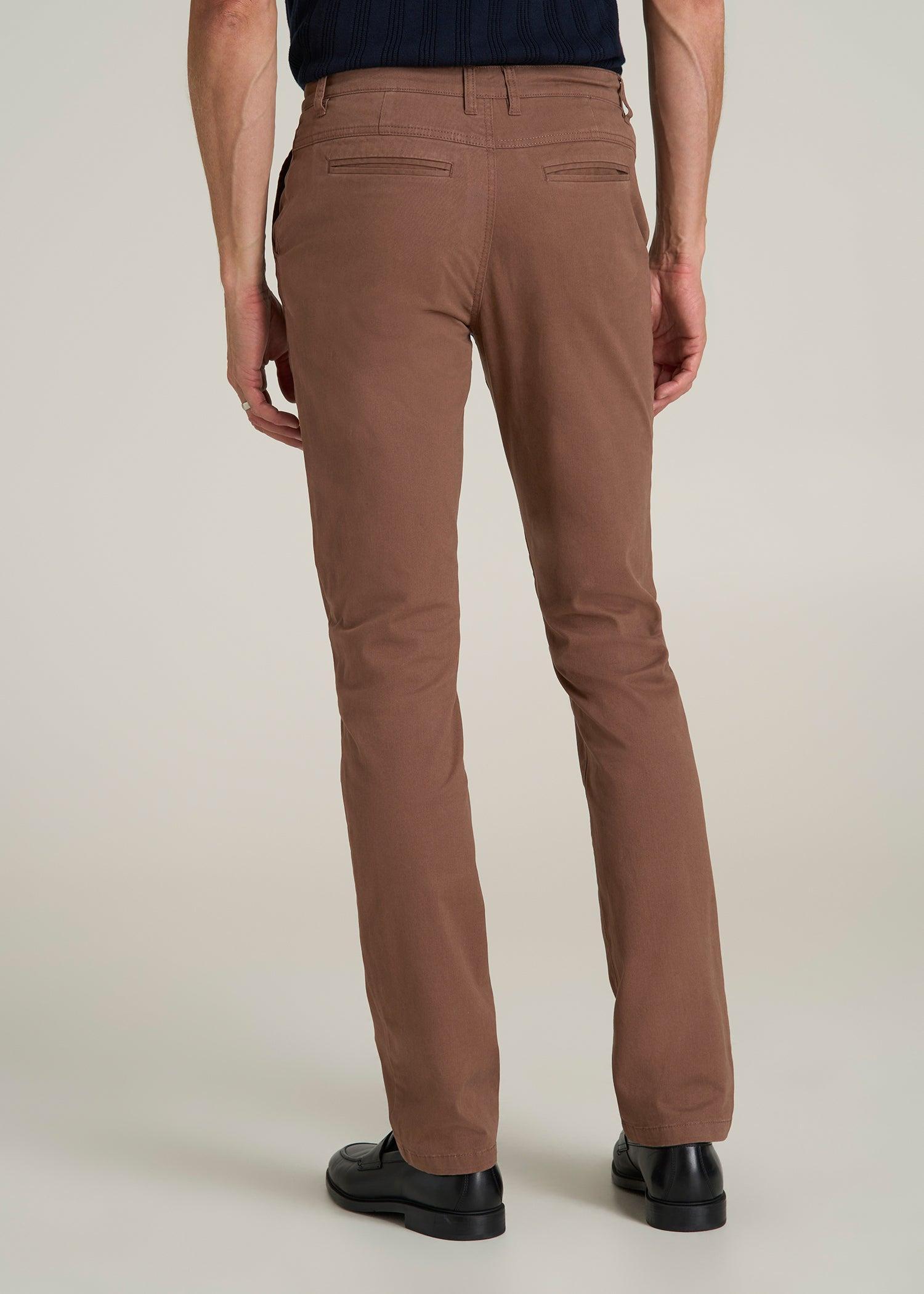 Carman TAPERED Chinos for Tall Men in Otter Brown Product Image