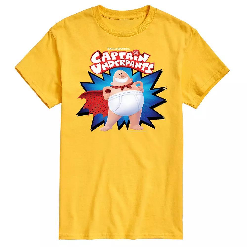 Mens Captain Underpants Logo Graphic Tee Product Image
