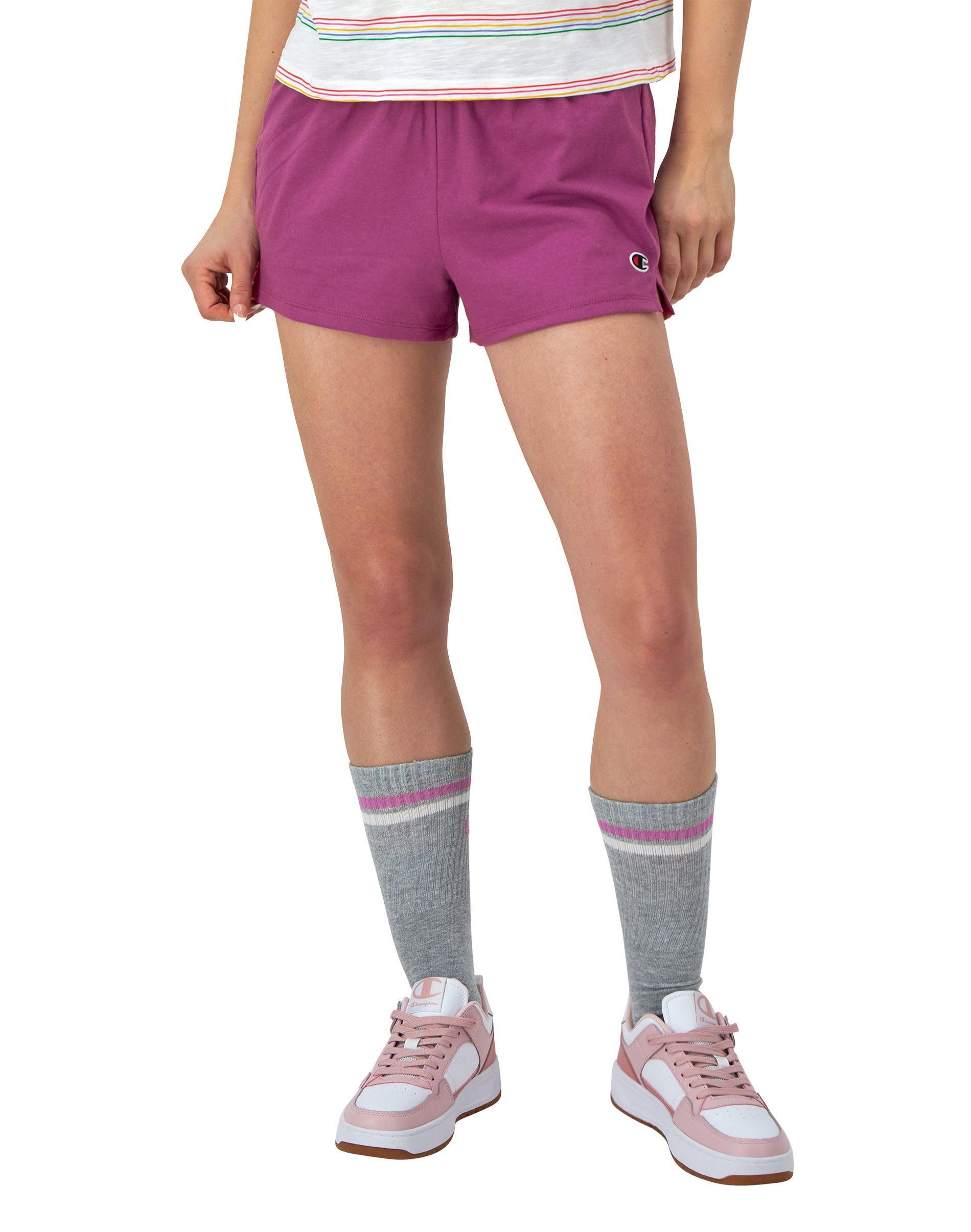 Womens Champion Practice Shorts, C Logo, 3.5 Oxford Grey M Product Image
