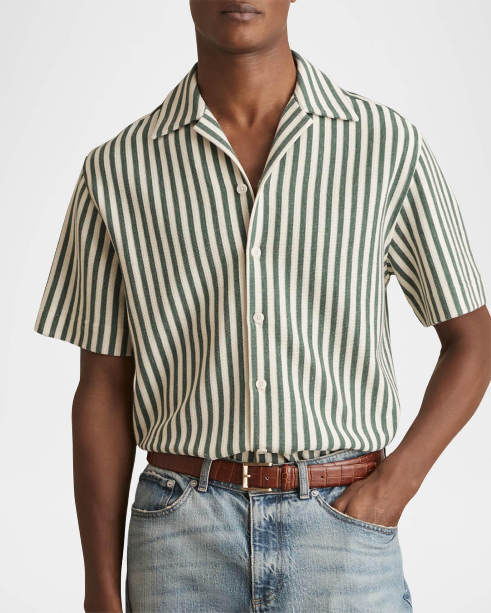 Men's Trig Textured Stripe Shirt Product Image