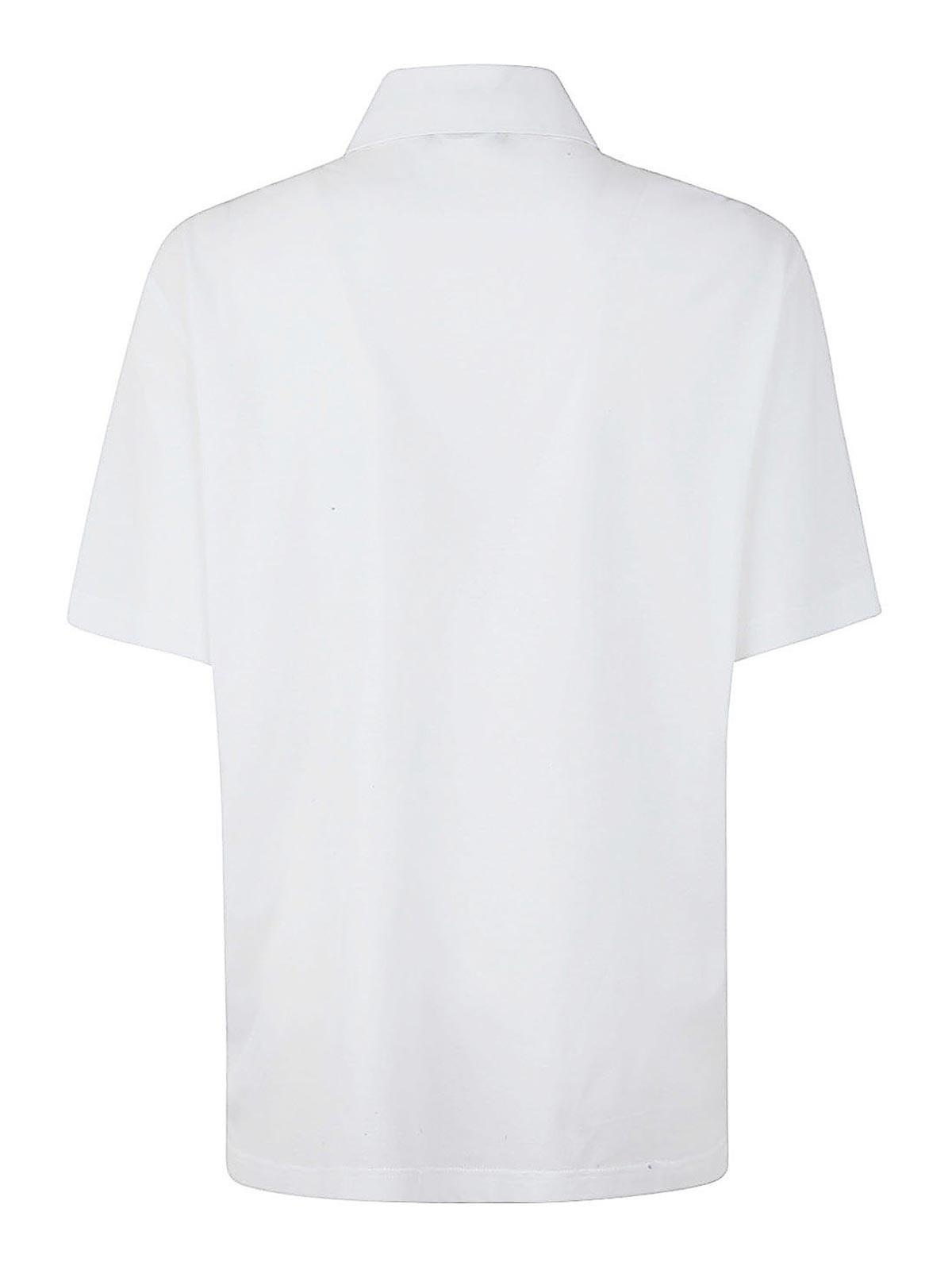 HERNO Crepe Polo In White Product Image