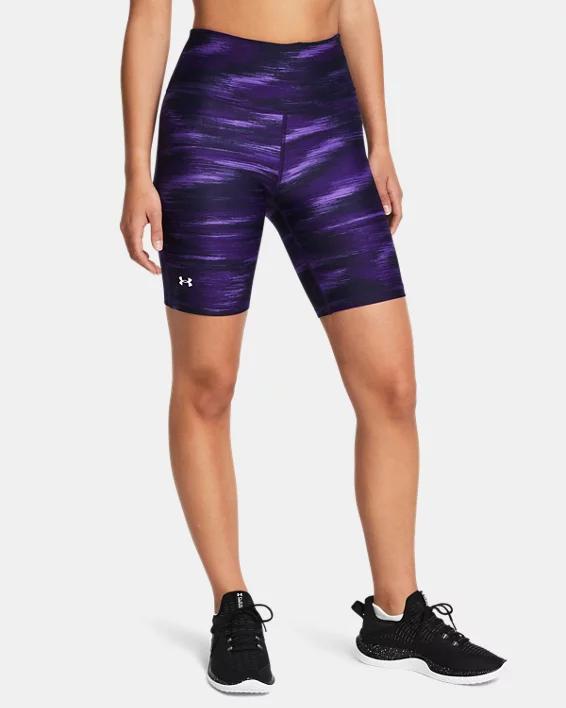 Women's Under Armour HeatGear® Armour 8-in. Bike Shorts, Size: Large, Purple Product Image