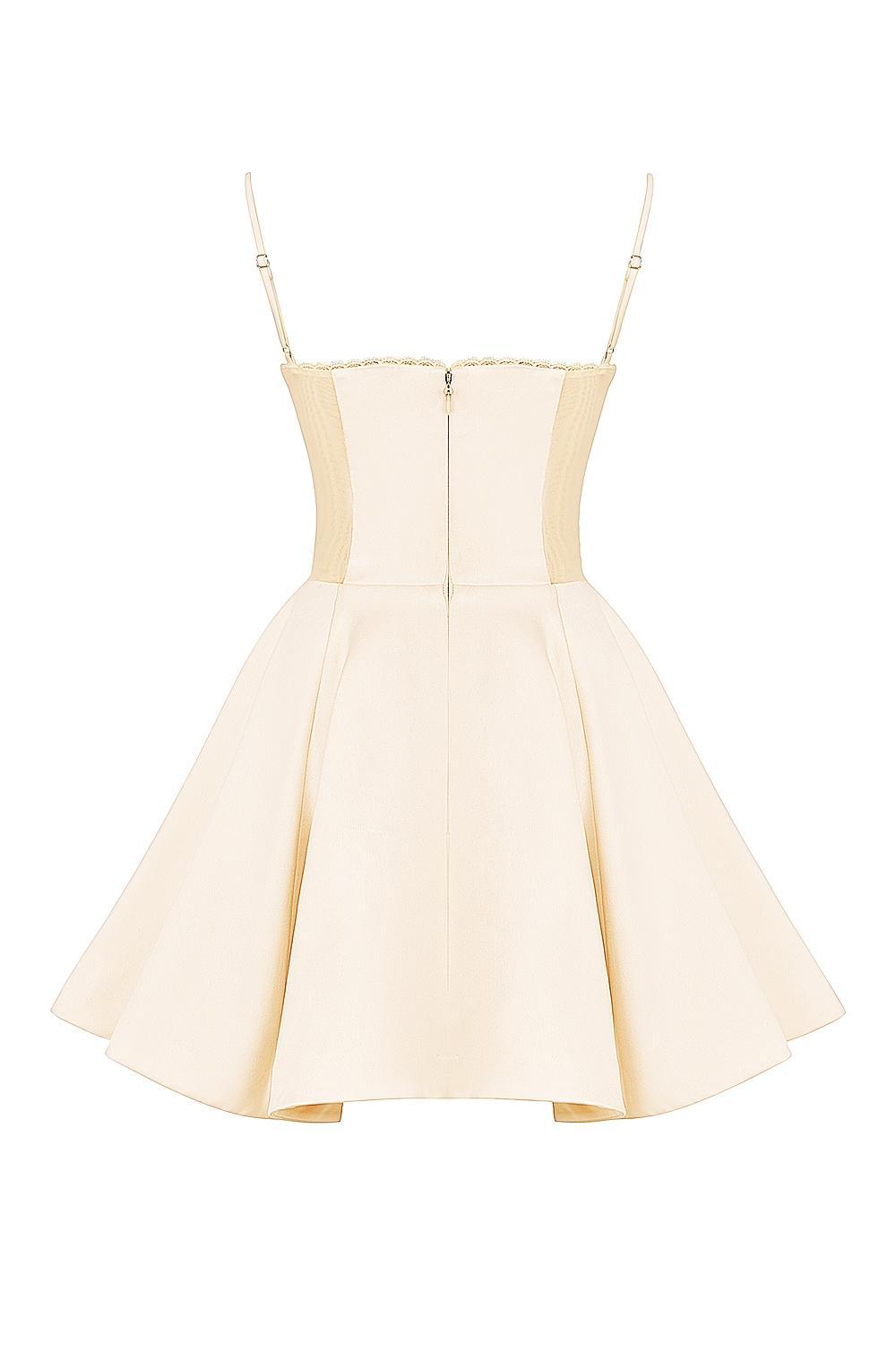 Minimoiselle  vintage cream tulle mini dress Product Image