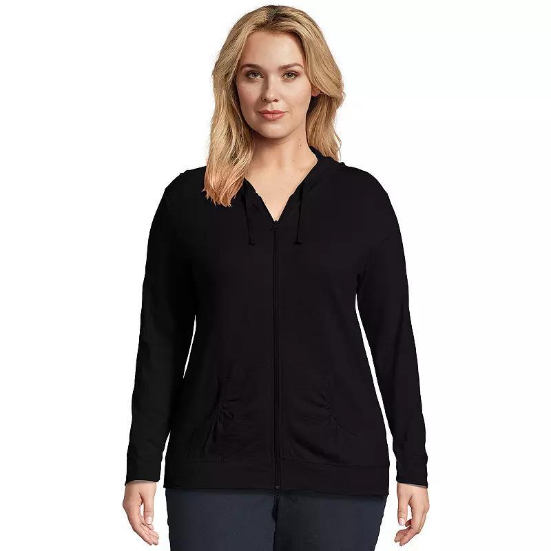 Plus Size Just My Size® Slubbed Hoodie, Women's, Size: 5XL, Process Blue Product Image