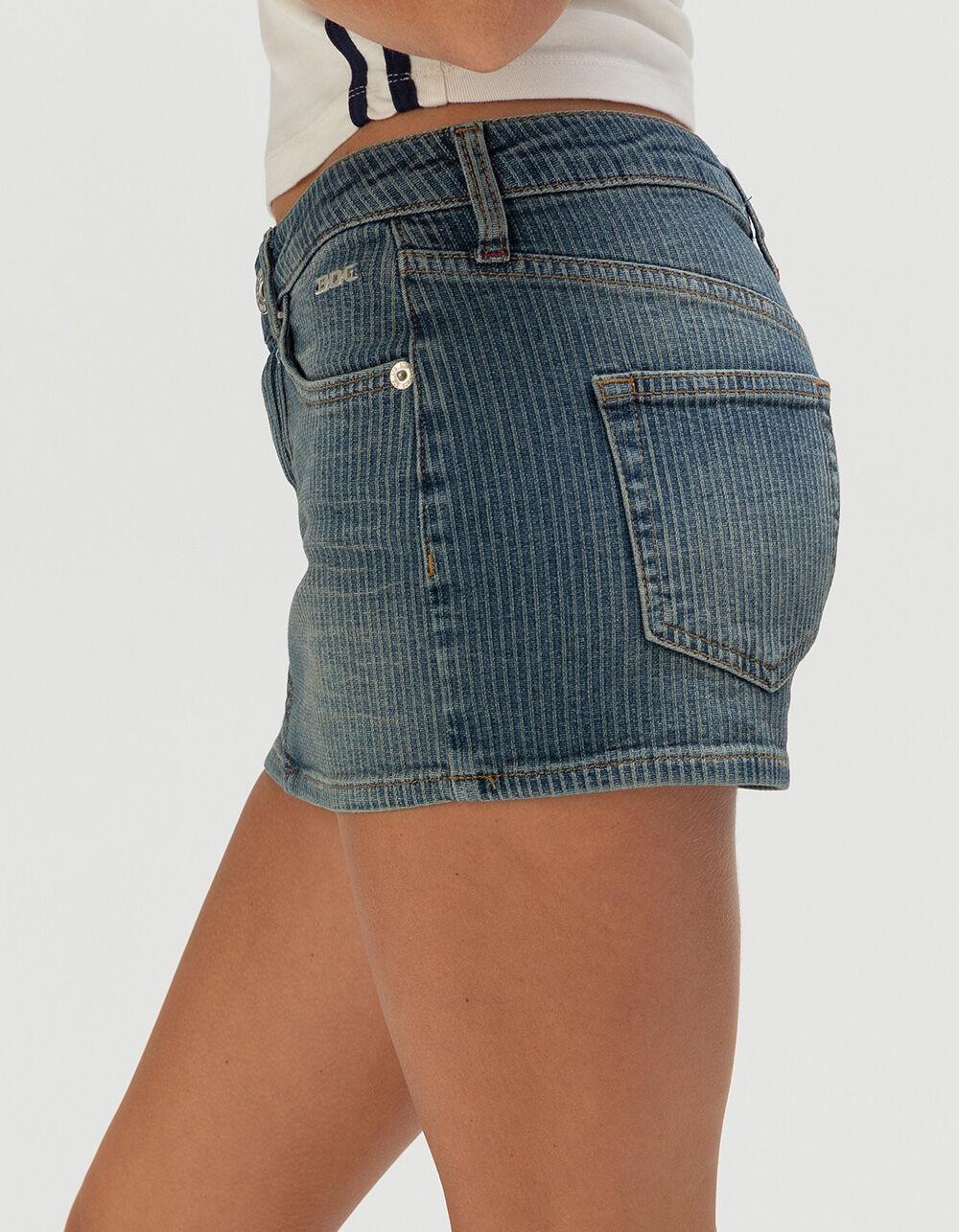 BDG Urban Outfitters Ultra Womens Stripe Denim Mini Skirt - PNSTRP DENIM Product Image