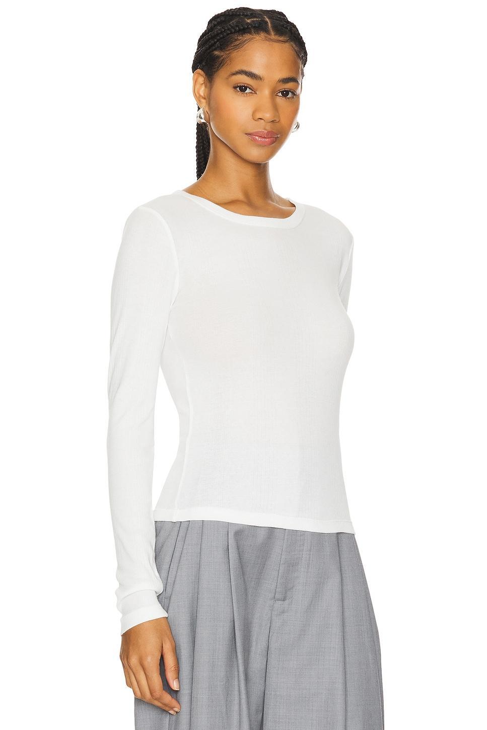Organic Cotton Soft Rib Long Sleeve Top St. Agni Product Image