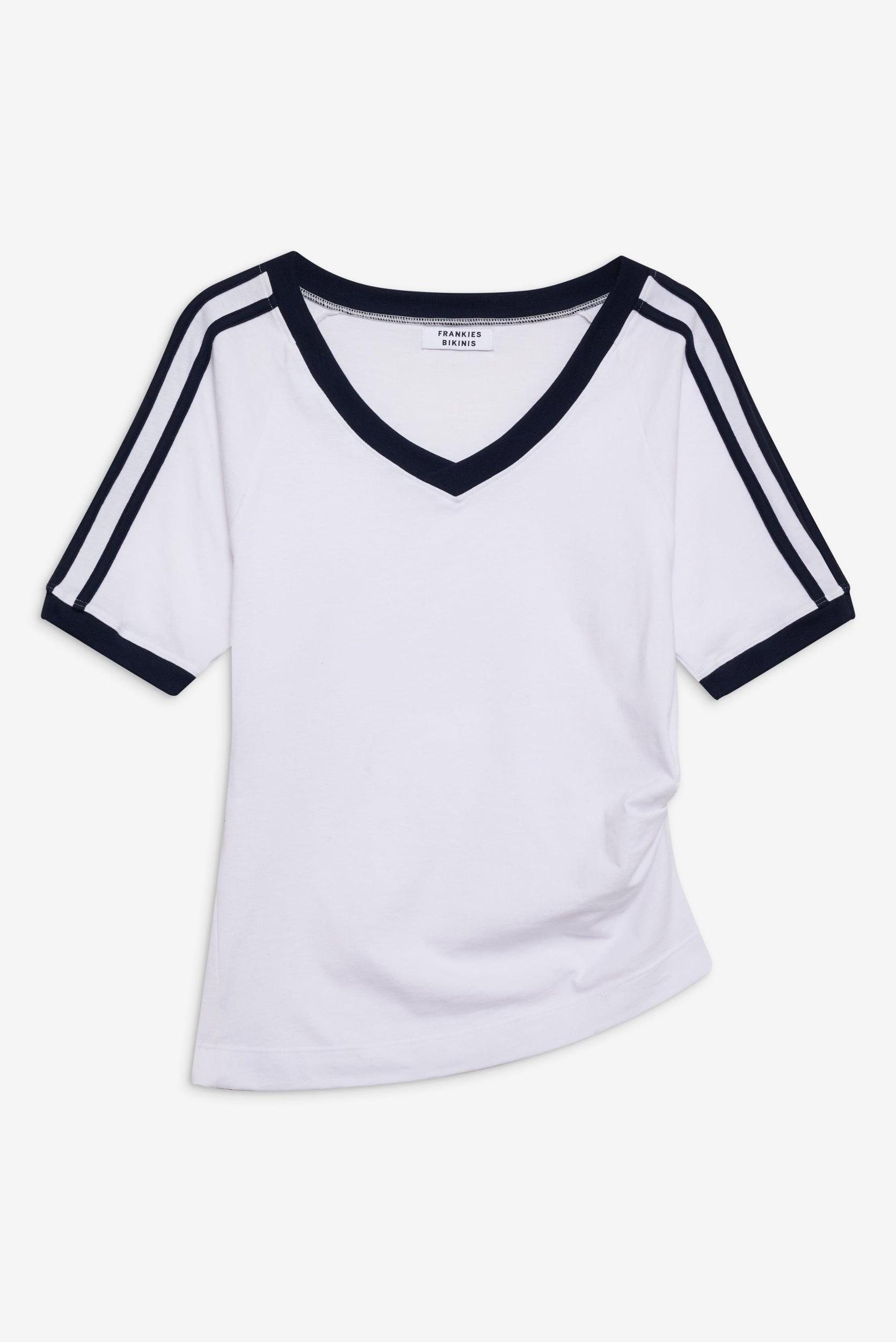 Bodega V Neck Shirt - White Product Image