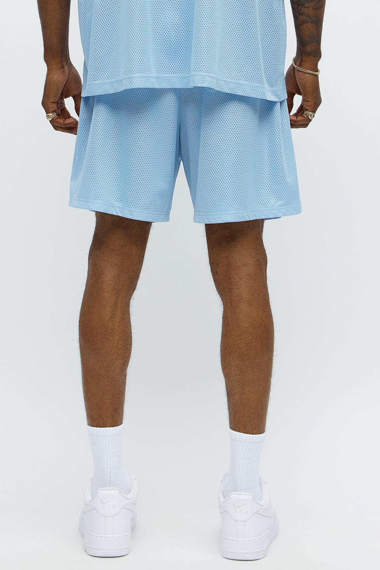 Relaxed LA To MIA Shorts - Blue Product Image
