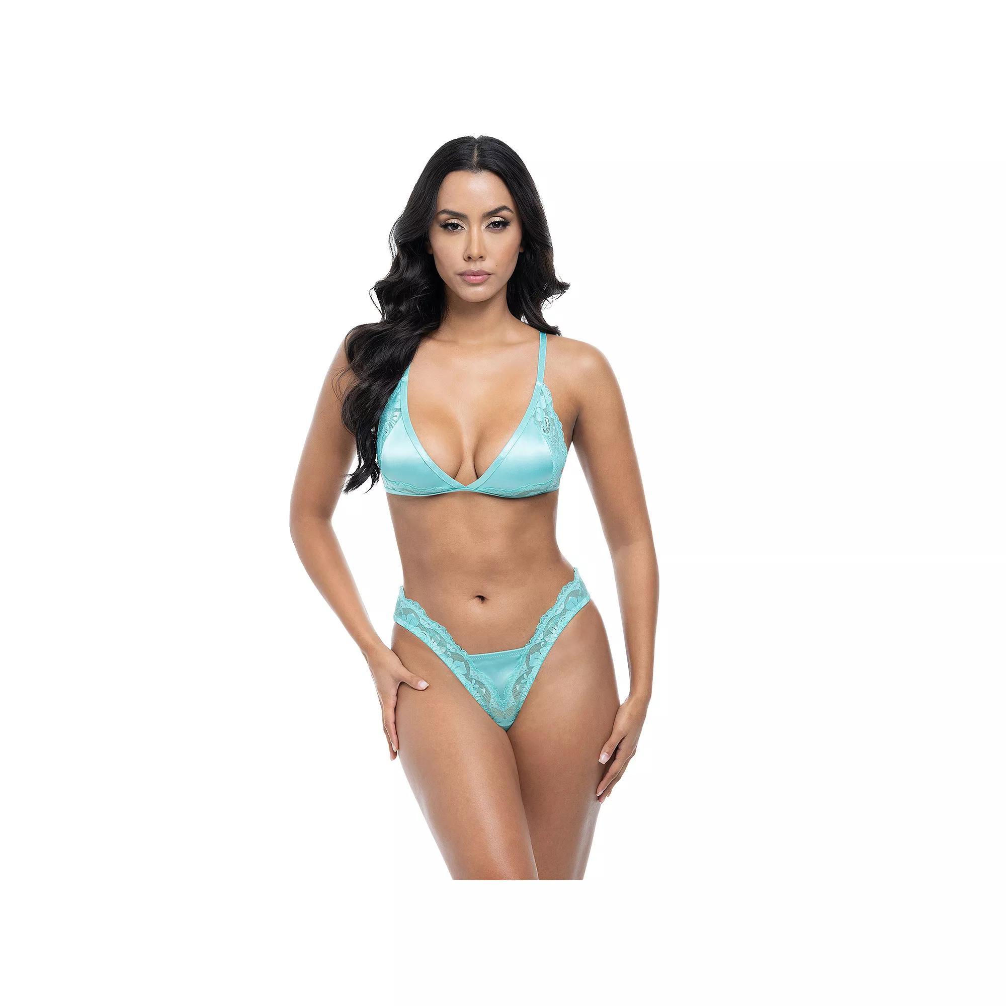Oh La La Cheri Alessandra 2-Piece Lingerie Set 40-12031, Women's, Size: XL, Green Product Image