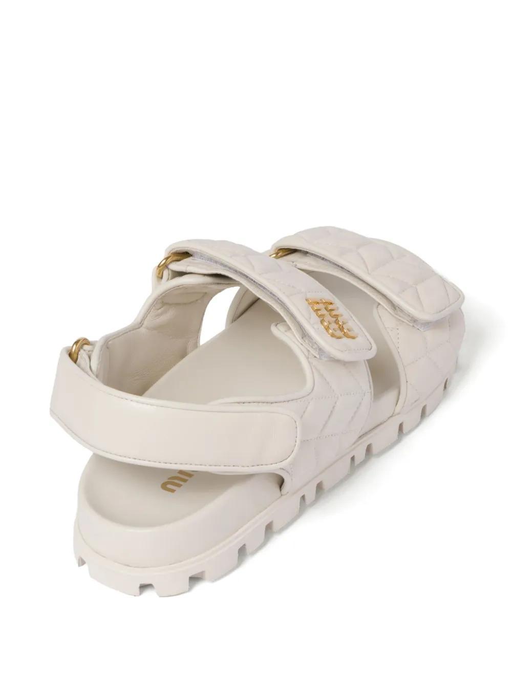 matelassé logo-plaque sandals Product Image