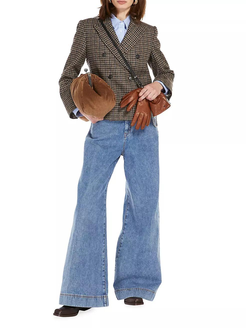 Vega Denim High-Rise Wide-Leg Jeans Product Image