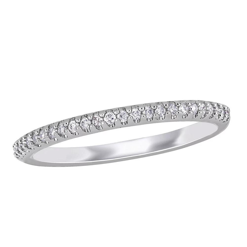 Stella Grace 14k White Gold 1/8 Carat T.W. Diamond Anniversary Ring, Women's Product Image