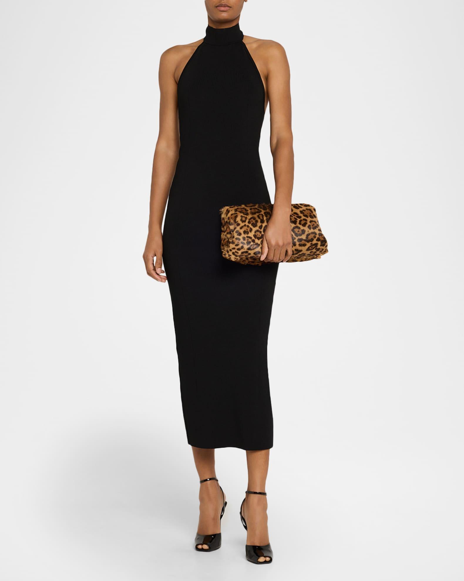 Pouch Clutch Bag in Leopard-Print Calf Hair Product Image