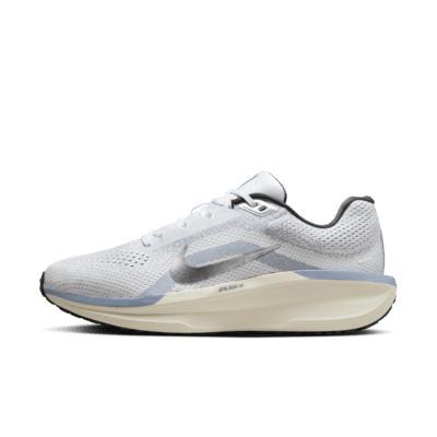 Nike Winflo 11 Men's Road Running Shoes, Size: 10, White Grey Silver Product Image