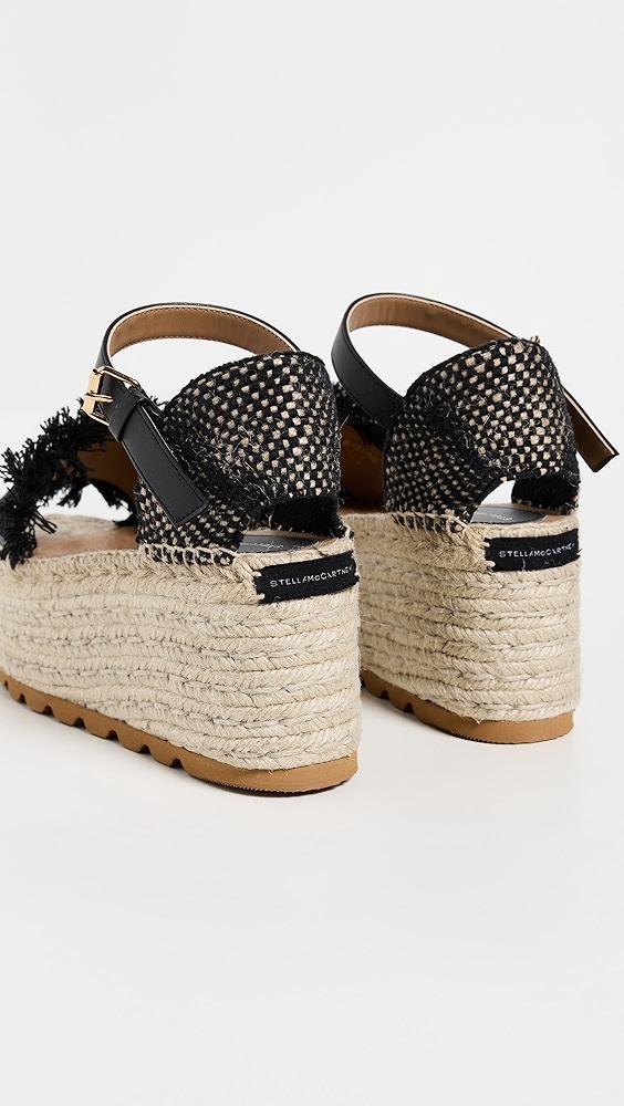 Stella McCartney Gaia Jacquard Webbing And Alter Mat Espadrilles | Shopbop Product Image